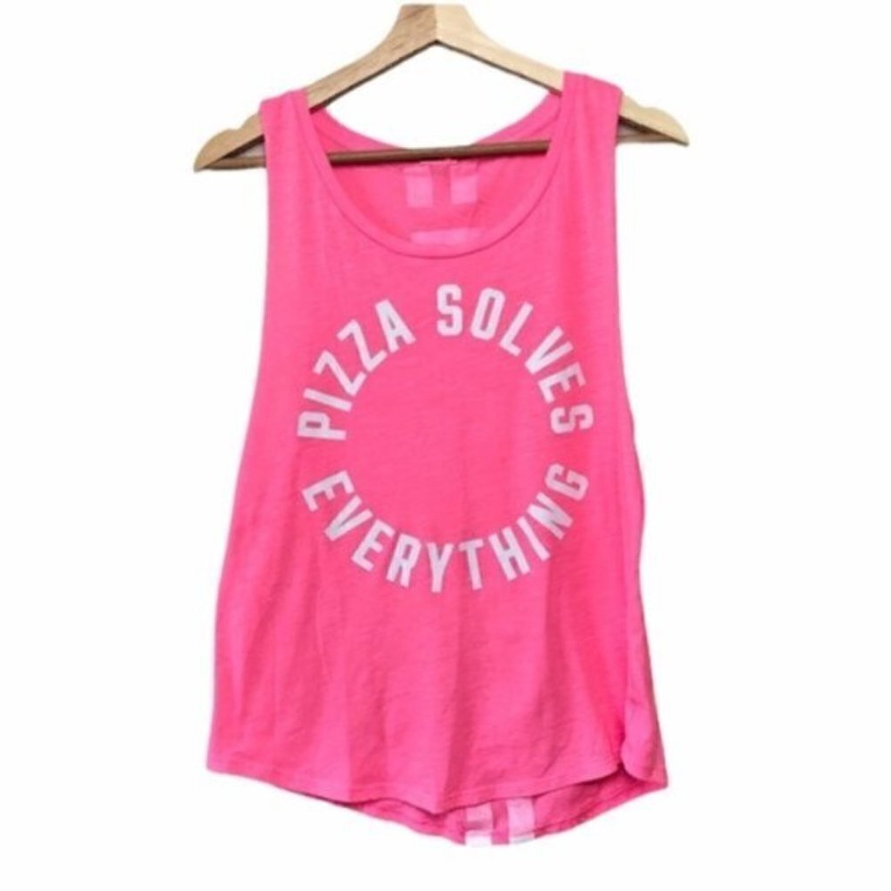 Pink Victoria's Secret Pizza Solves Everything Top